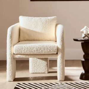 Ottumwa Fabric Accent Chair In Ivory