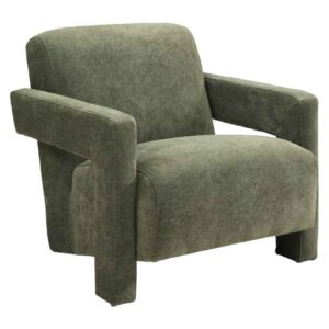 Alpine Velvet Armchair – Olive