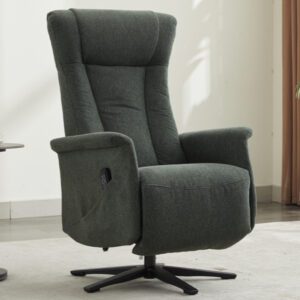 Amarillo Fabric Dual Motor Electric Recliner Chair – Winter Moss