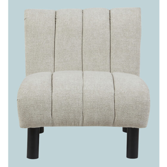 Levelland Fabric Accent Chair With Black Legs - Oatmeal