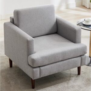 Upholstered Accent Chair (Model 04) With Detachable Pillows & Reinforced Frame