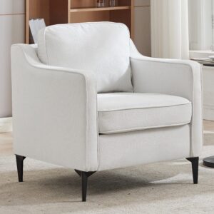 Upholstered Accent Chair (Model 05) With Detachable Pillows & Reinforced Frame
