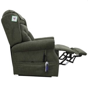 Boise Fabric Quad Motor Lift Tilt Recliner Chair In Olive